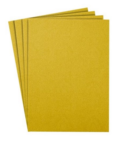 Korundový papír 230x280/zrno80-žlutý-na dřevo