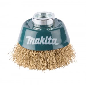 Makita miskovitý kartáč z mosazného drátu,vlnitý drát 0,3mm,100mm, D-39805