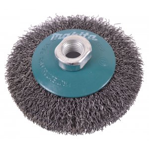 Miskovitý kartáč z ocelového drátu,vlnitý drát 0,3mm,115mm, D-39849