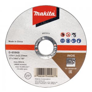 Makita řezný kotouč 125x1.0x22.23 nerez - 100ks