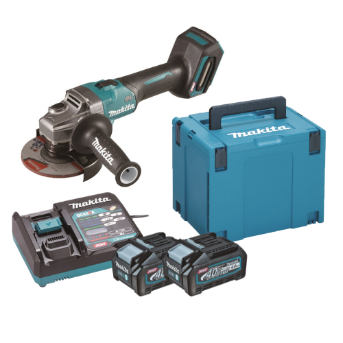 Makita XGT aku úhlová bruska 125mm Li-ion XGT 40V/4,0Ah, Makpac GA005GM201