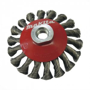 Kuželový kartáč z ocelového drátu-copánkový 100mm, P-04494