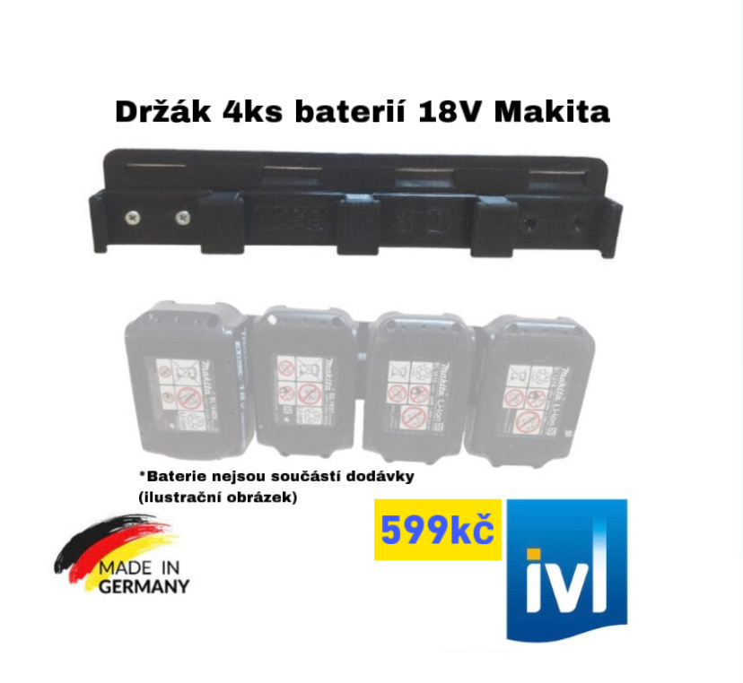 Makita držák 4ks 18V baterií