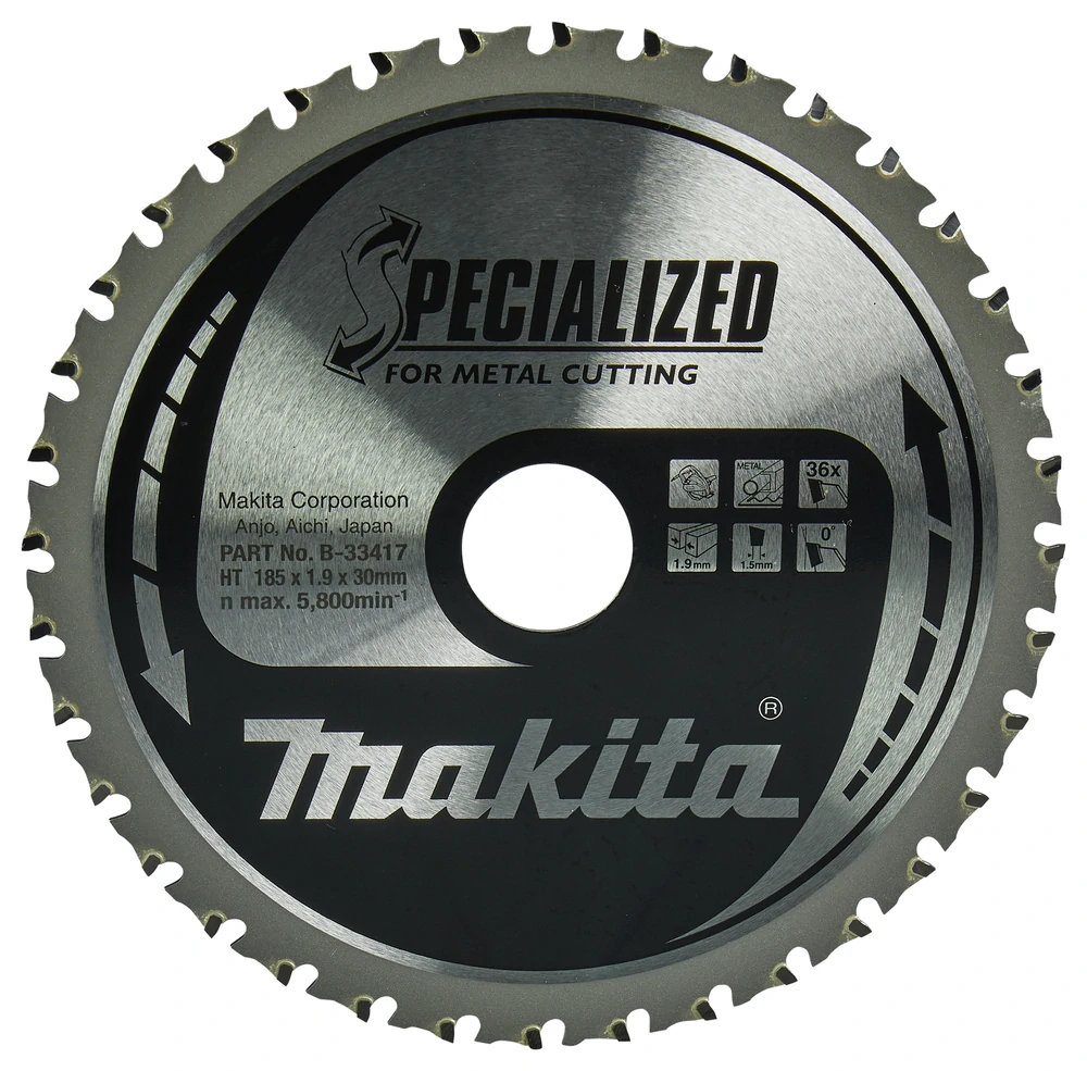 Makita kotouč pilový ocel SPECIALIZED 185x1.9x30mm 36Z = old B-09743, B-33417