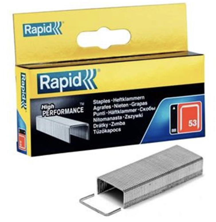 Rapid spony 53/8 mm, 2500ks