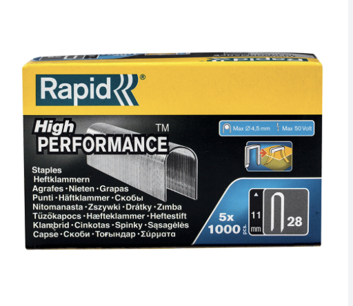 Rapid spony 28/11 mm DP 5x1000 ks