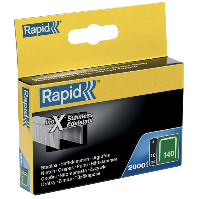Rapid spony 140/10 mm, NEREZ, 2000ks
