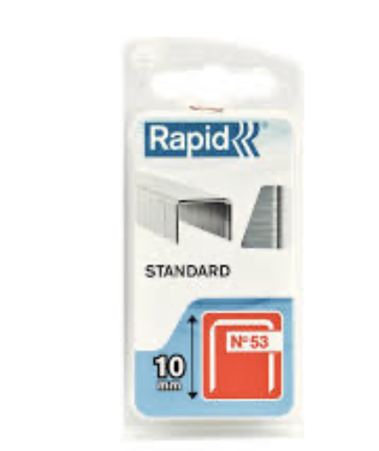 Rapid spony červená řada - 53/10 mm, STANDARD, 1080 ks