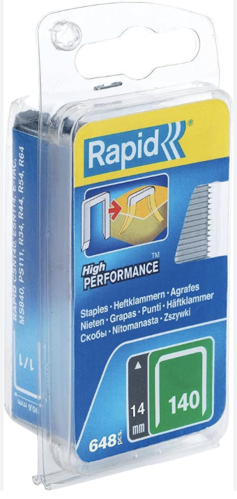 Rapid spony zelená řada - 140/14 mm, DP, 648 ks