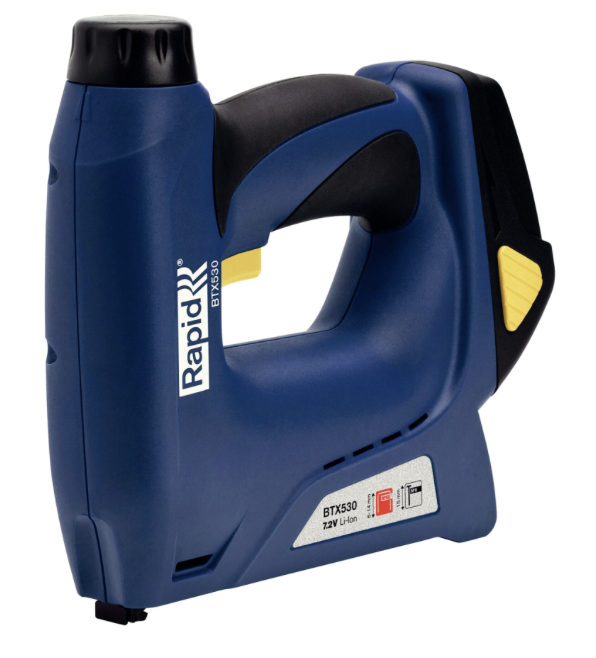 Rapid elektrická sponkovačka - BTX530, 7,2V (spony 53/6-14 mm, hřebíčky 8/15 mm)