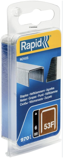 Rapid spony - 53F/6 mm, 970 ks