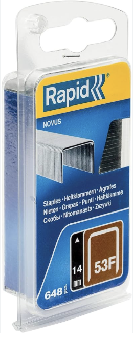 Rapid spony - 53F/14 mm, 648 ks