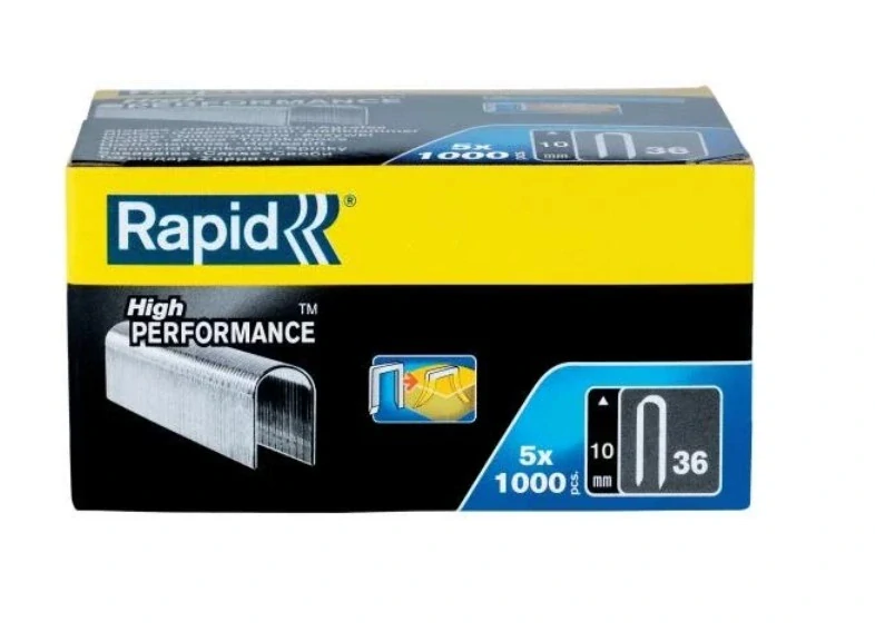 Rapid spony na kabel - 36/10 mm DP 5x1000 ks, SUPER STRONG