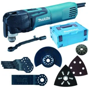 Makita multi tool s příslušenstvím 320W, makpac, TM3010CX5J