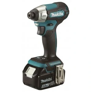 Makita aku rázový šroubovák 1/4" Li-ion LXT 18V/5,0Ah, Makpac, DTD157RTJ