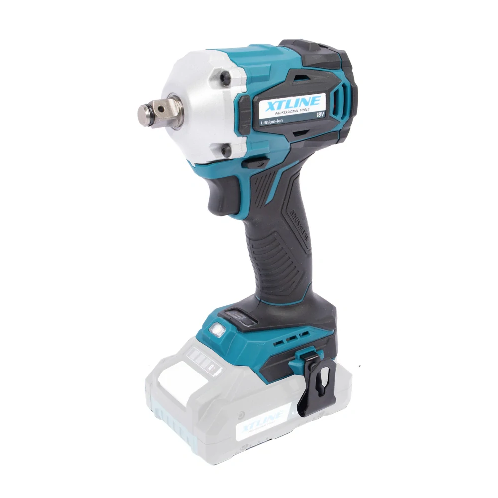 XTLINE aku rázový utahovák na 1/2" hlavice bezuhlíkový 18 V, 400 Nm, XT102832