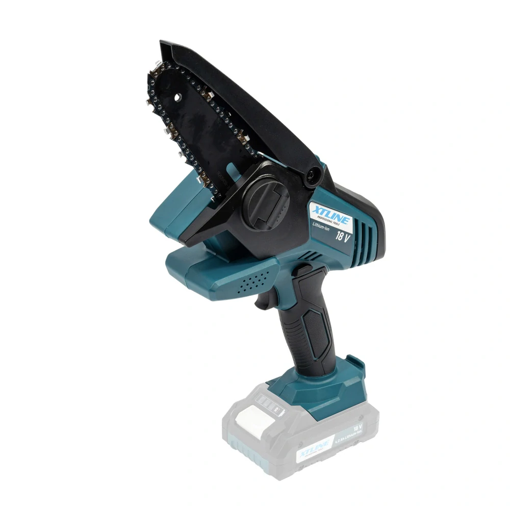 XTLINE aku řetězová mini pila bezuhlíková 18 V, XT102972