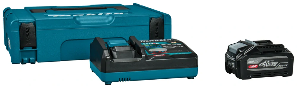 Makita XGT sada Li-ion XGT 40V 1xBL4040F+DC40RA+Makpac=new PSKGRU1J, 1915D9-2