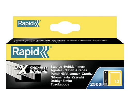 Rapid spony 13/8 mm, NEREZ, 2500ks