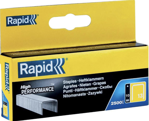 Rapid spony 13/10 mm, 2500ks