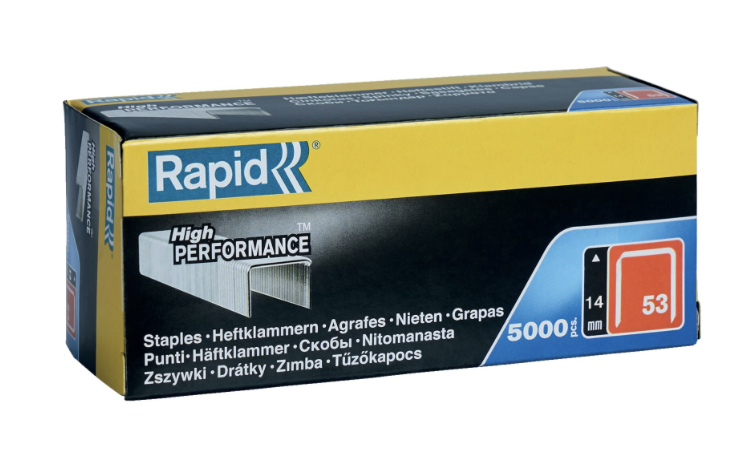 Rapid spony 53/14 mm, 5000ks