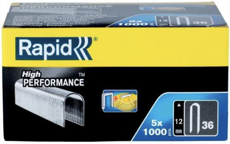 Rapid spony 36/12 mm DP 5x1000 ks