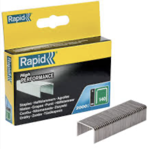 Rapid spony 140/8 mm, 2000ks