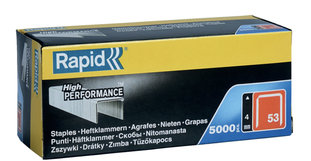 Rapid sponky červená řada - 53/4 mm