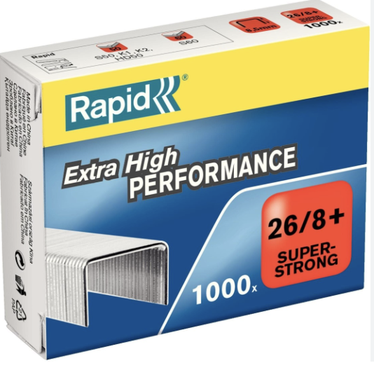 Rapid speciální spony - 26/8+, Superstrong, 1.000 ks