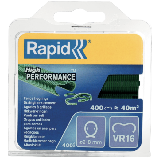 Rapid zahradní program spony - VR16, zel. plast, 400 ks