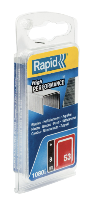 Rapid sponky červená řada - 53/8 mm, 1080 ks