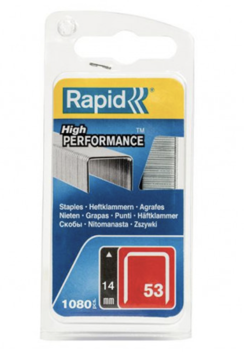 Rapid sponky červená řada - 53/14 mm, 1080 ks