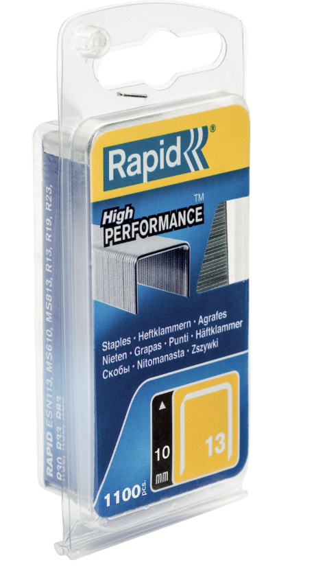 Rapid sponky žlutá řada - 13/14 mm, 1100 ks