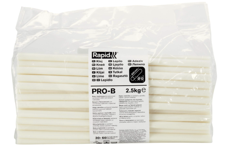 Rapid tavné lepidlo PRO-B sanita, kabely - 12 x 295 mm, PRO-B, 2,5kg, sáček