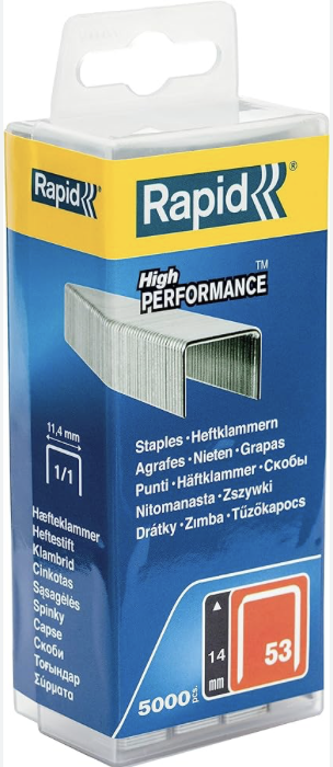 Rapid spony červená řada - 53/6 mm