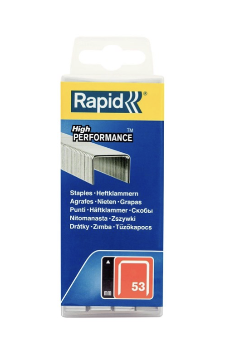 Rapid spony červená řada - 53/10 mm