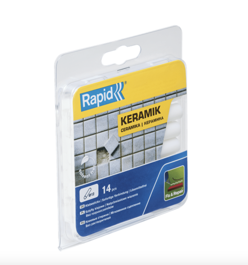 Rapid tavné lepidlo - 12 x 94 mm, keramika, 14ks, blistr