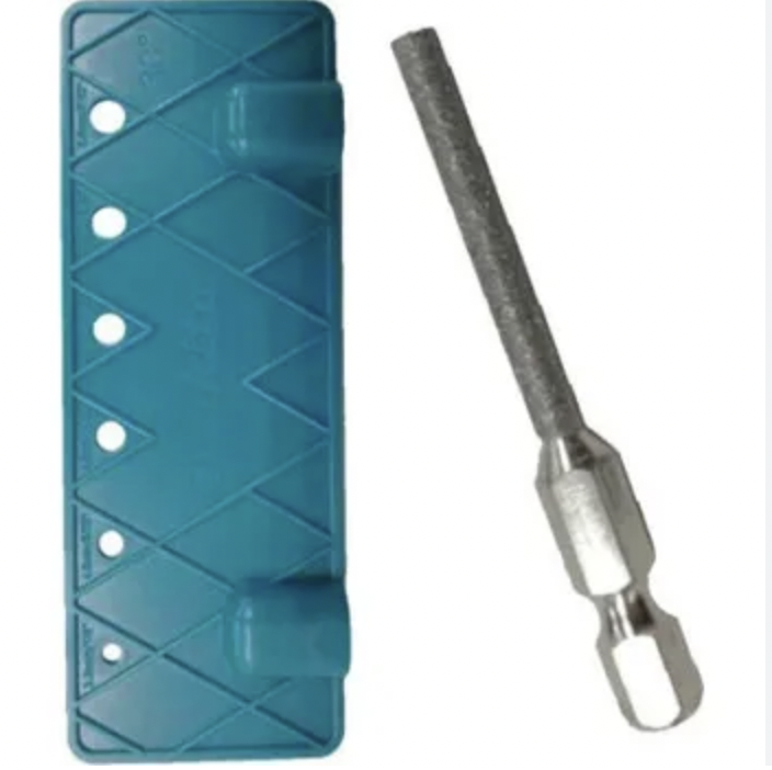 Makita měrka a diamantový pilník do vrtačky 1/4´´ 4mm D-75611