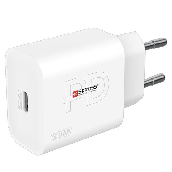 SKROSS DC56-PD30 USB-C nabíjecí adaptér Power charger 30W EU, Power Delivery, typ C