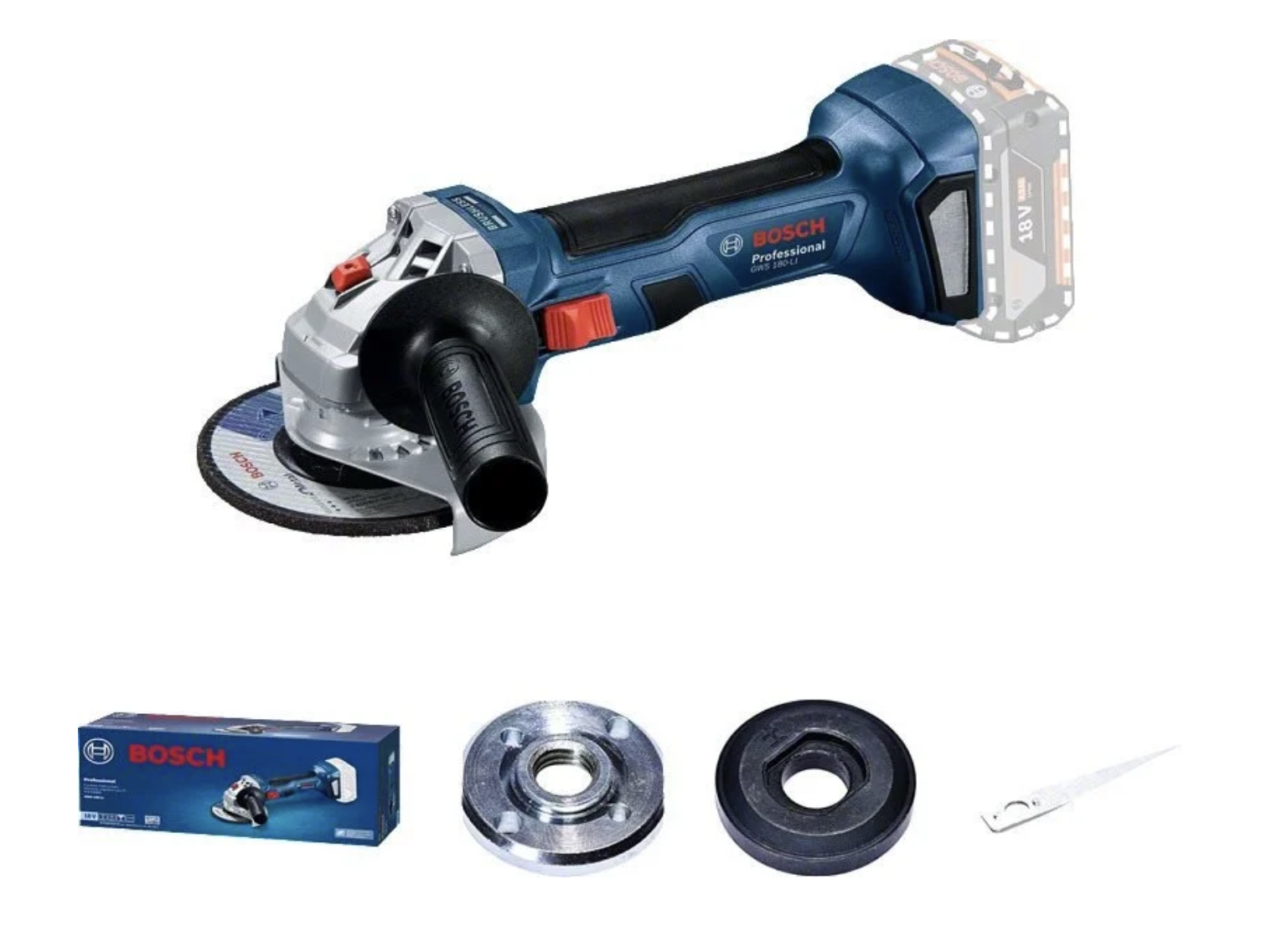 Bosch aku bruska úhlová 125mm GWS180-LI solo Bosch