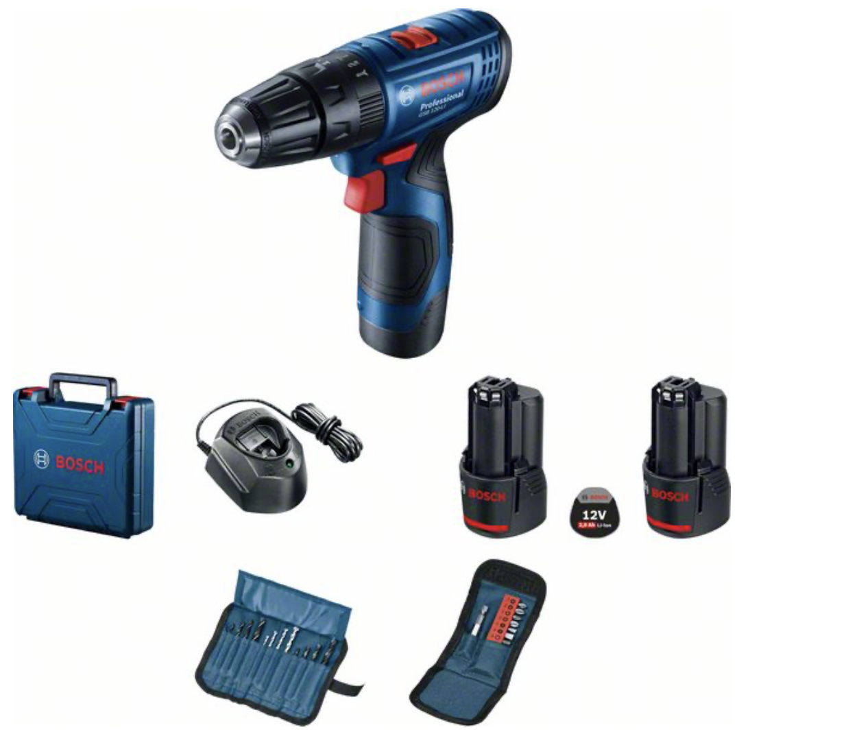Bosch GSB 120-LI Aku kombinovaný šroubovák 06019G8102, původ CZ