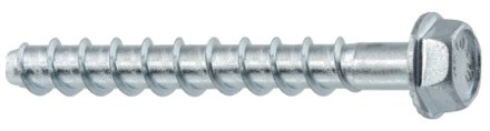 ŠROUB DO BETONU SE 6HR HLAVOU A VLISOVANOU PODLOŽKOU WDBLS-06040 7,5x40 mm/ot. 6 mm