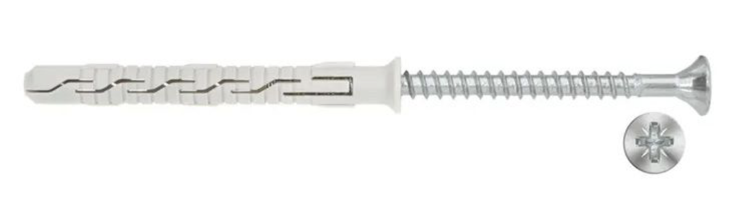 HMOŽDINKA RÁMOVÁ SE ŠROUBEM SE ZÁPUSTNOU HLAVOU PZ 8x65 mm