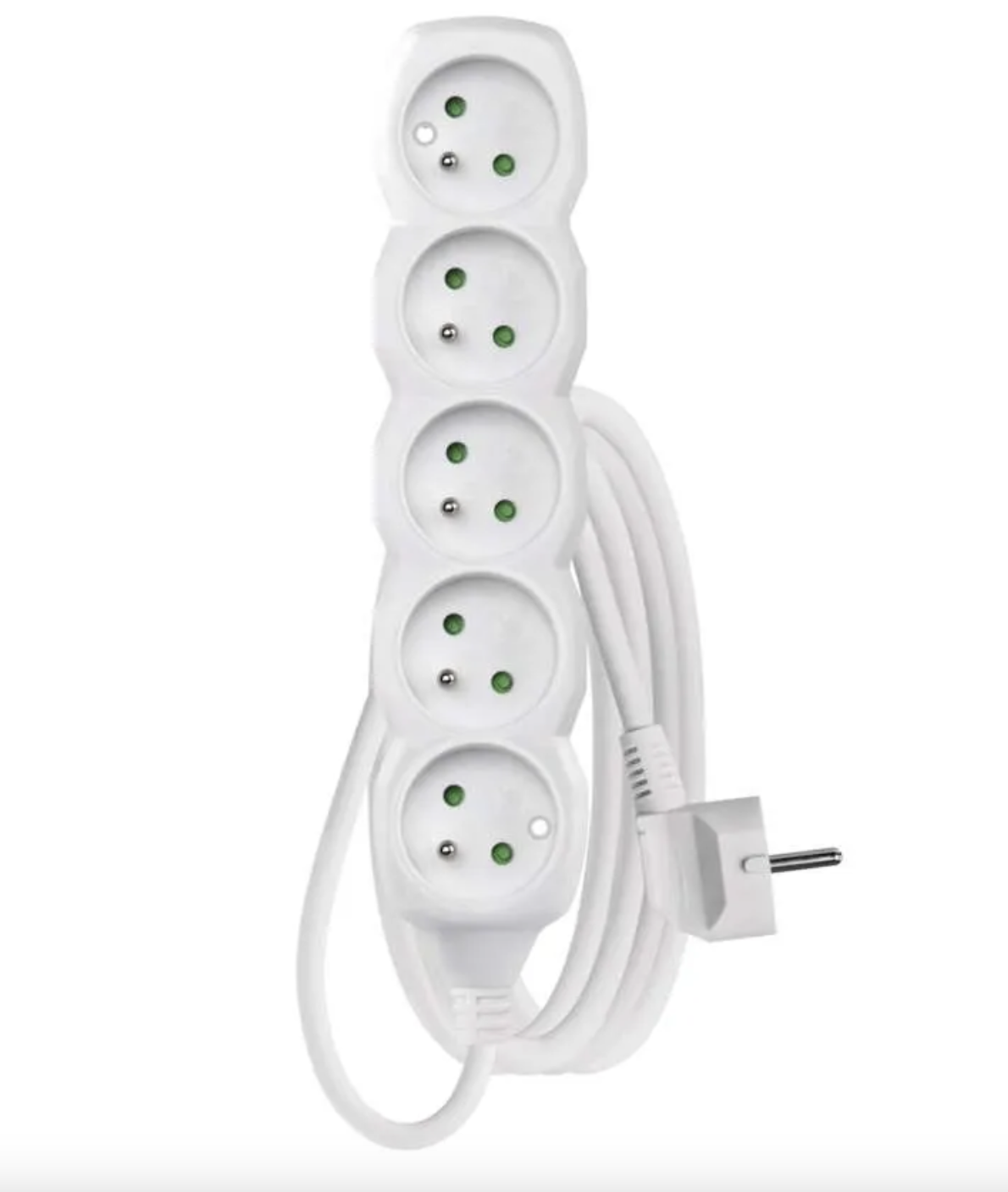 EMOS Prodlužovací kabel 3 m / 5 zásuvek / bílý / PVC / 1,5 mm2