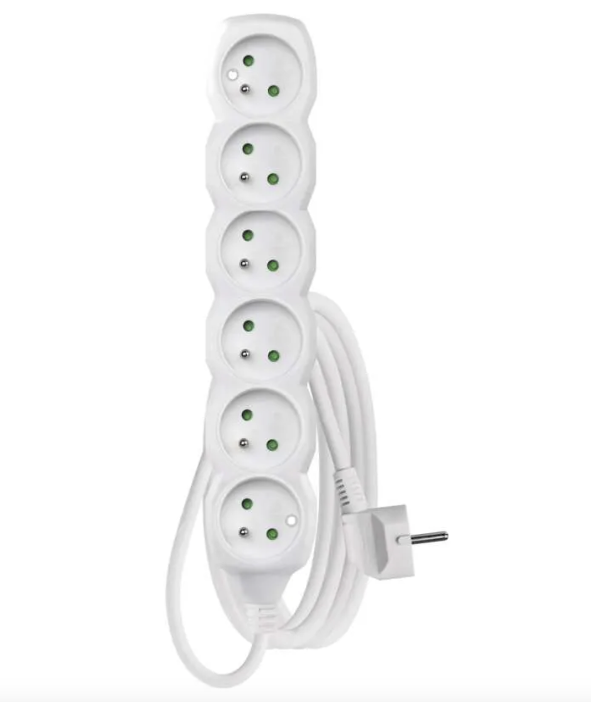 EMOS Prodlužovací kabel 3 m / 6 zásuvek / bílý / PVC / 1,5 mm2