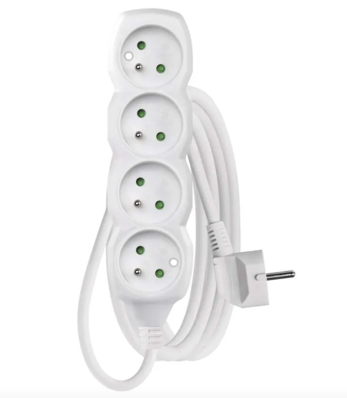 EMOS Prodlužovací kabel 3 m / 4 zásuvky / bílý / PVC / 1 mm2