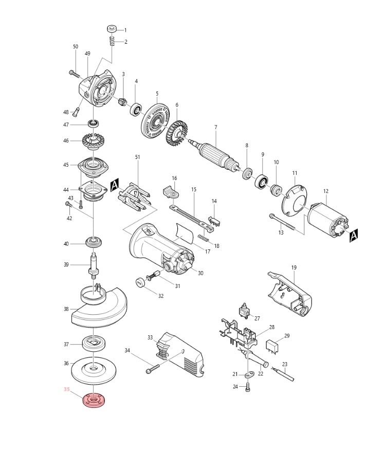 Makita upevňovací matice 14-45 9524NB