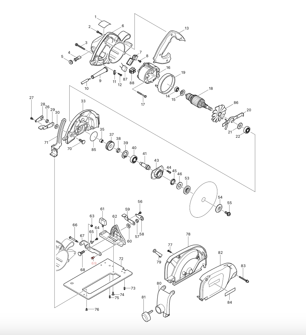 čep Makita 256480-0 