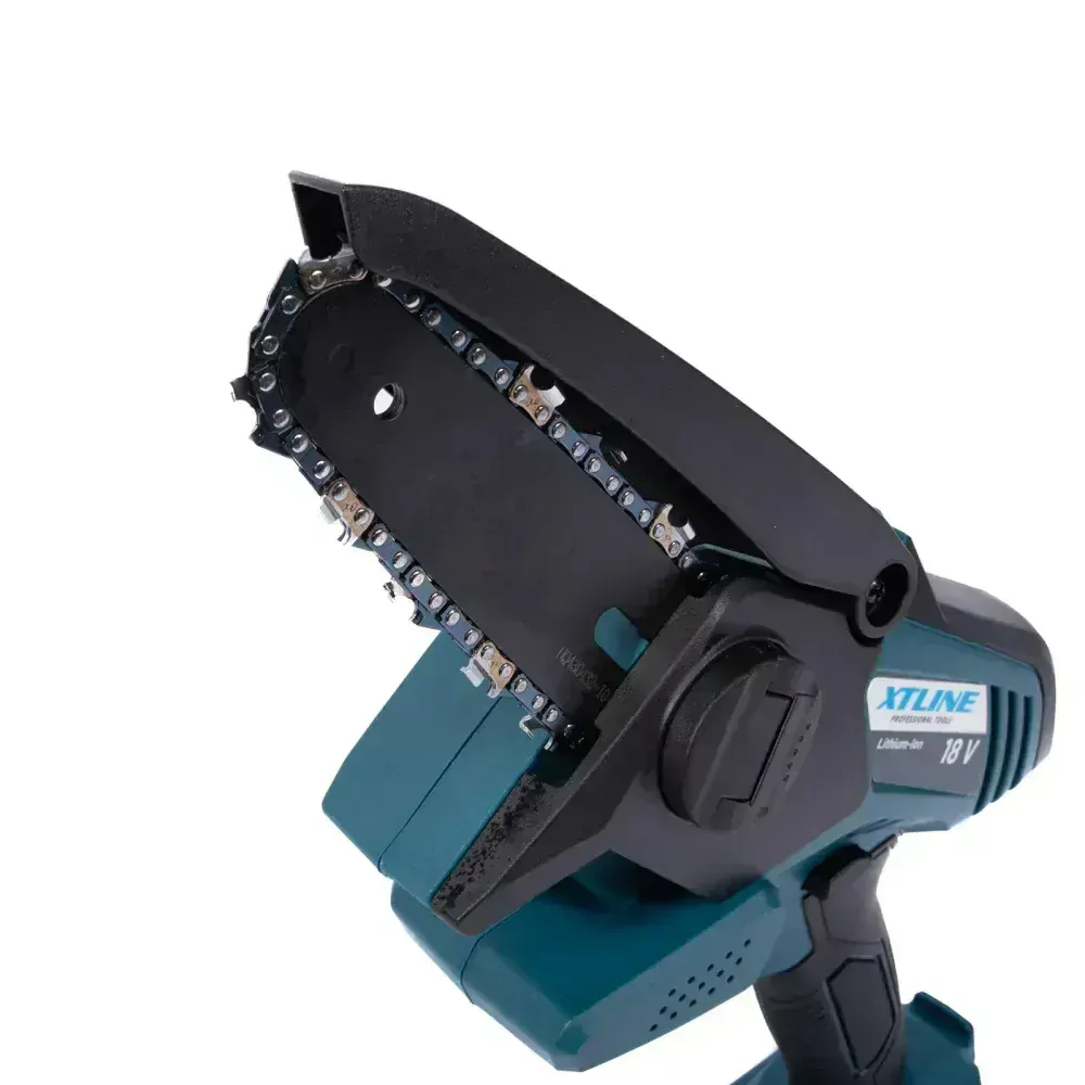 XTLINE aku řetězová mini pila 18 V + baterie 2.0 Ah + nabíječka 2.4 A, XT102872-1B2
