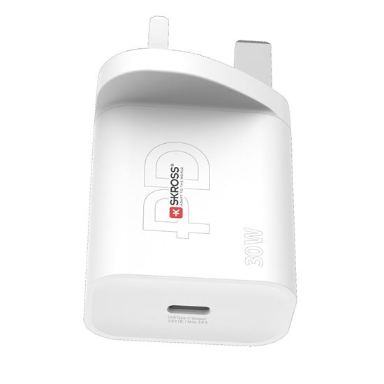 SKROSS DC56UK-PD30 USB-C nabíjecí adaptér Power charger 30W UK, Power Delivery, typ G